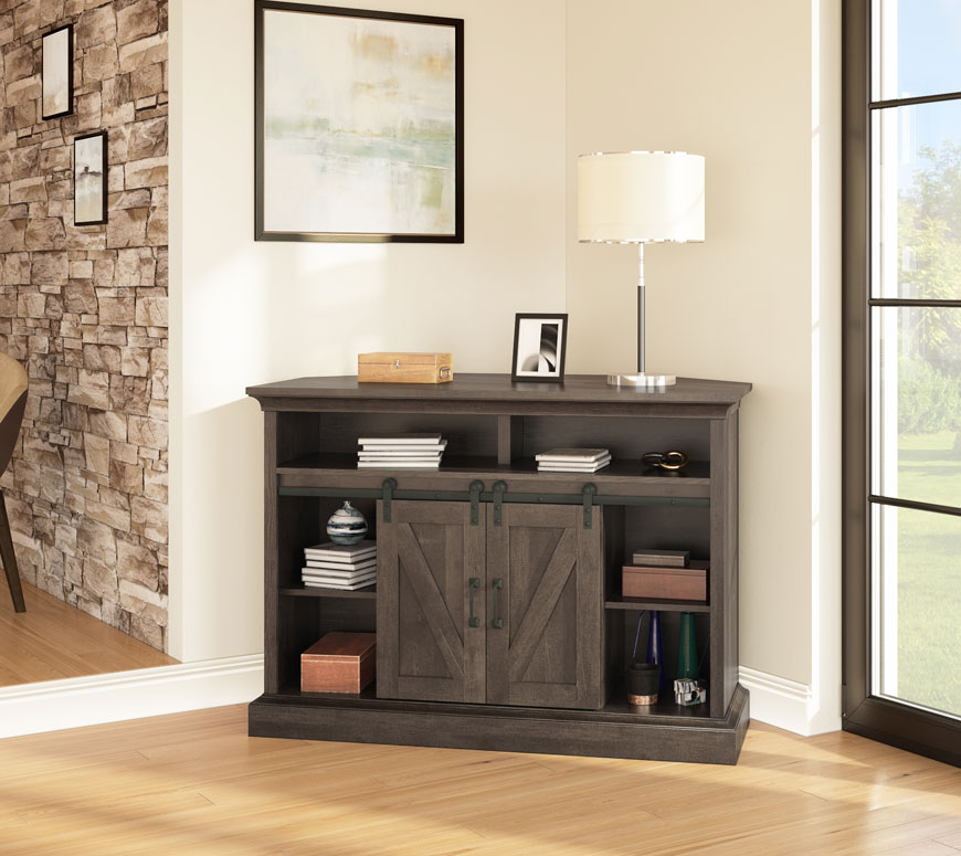 Whalen allston barn door on sale corner tv stand