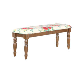 Callie Vintage Floral Dining Bench